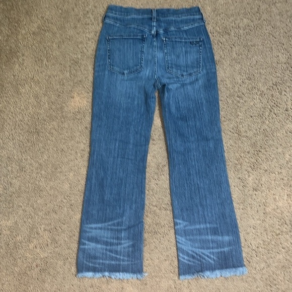 AYR The Bomb Pop Frayed Hem High Rise Jeans 27 Petite / Short - Picture 6 of 11